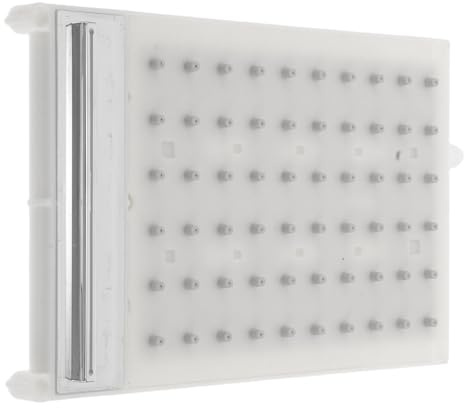 Gadpiparty Cabezal de Ducha Tipo Lluvia Rectangular Doble Tubo y Placa de 6X10 Orificios, Repuesto para Mampara de Ducha y Rociador Superior Cascada