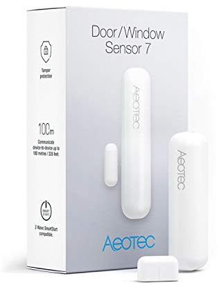 Aeotec Door Window Sensor 7, Z-Wave Plus Enabled Zwave Hub Required, Gen7, White (Door/Window Sensor 7)