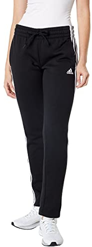 adidas Women's Standard Essentials Warm-Up Slim Tapered 3-Stripes Tracksuit Bottoms, Black, X-Small