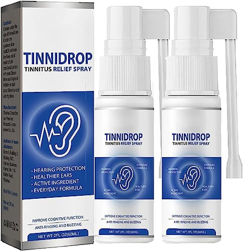 2023 Ny Tinnidrop tinnitus avlastningsspray tinnitus lindring för ringande öron kosttillskott anti-tinnitus öronvax rensningsspray lindrar tinnitus öron rygg