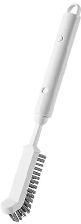 Cepillo con Mango Largo - Cepillo de fregado Largo retráctil, Accesorios de Limpieza con Cepillo para Juntas, Cepillo de baño con Mango Largo para rieles de Ventanas, Ranuras de Puertas