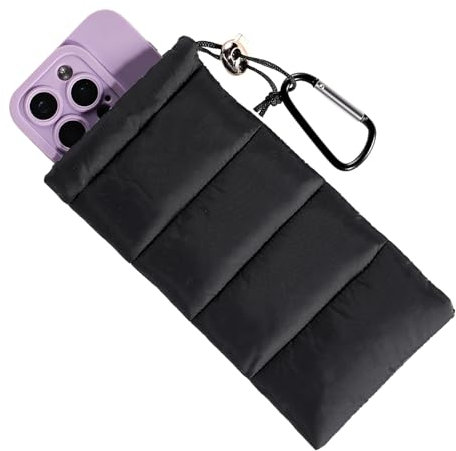 lasuroa Thermo-Telefonhülle, Handytaschen Warme Telefonhülle Smartphone-Tasche um Einfrieren und Überhitzen bei Outdoor-Sportarten zu verhindern