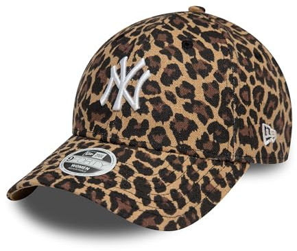 New Era WMNS Leopard 9Forty Adjustable Damen Cap NY Yankees Leo Print, Size:OneSize