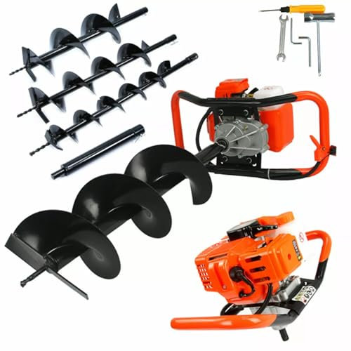 Mototrivella a scoppio Trivella Trivellatrice Miscela 5,2CV 3 punte 100 150 200