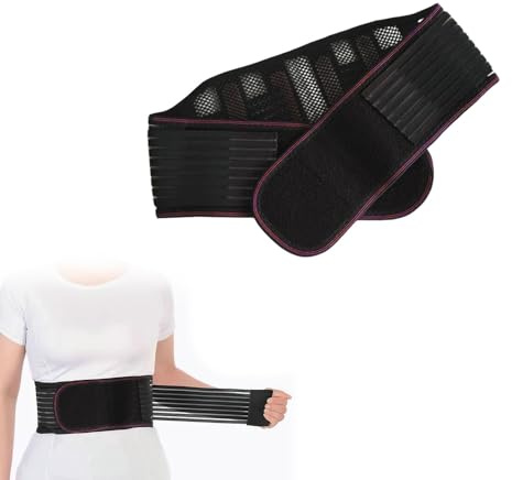 XFSRG Cintura Addominale Modellante Fascia Snellente Regolabile per Dimagrire la Pancia Corsetto con Supporto Lombare per Sport Fitness e Uso Quotidiano (Nero, M)