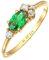Elli Ring Damen Verlobungsring Extravagant Grün mit Zirkonia Kristalle in 925 Sterling Silber