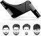 Pettine per Barba , Stencil Signori pizzetto Collo Sagome per Styling Tool per allineare e rifinire rasatura Uomini Nero.