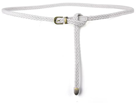 Rwoythk Geflochtener Schmaler Gürtel für Damen, Mode Taillengürtel, Frauen Dünne Geflochtene Taille Gürtel Kleidgürtel Kleider für Schmaler, Jeans