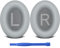 Oumida Almohadillas para Bose QuietComfort QC35 / QC35 II / QC15 / QC25 / QC45, Esponja Suave y Cuero Proteico, Almohadillas de Repuesto para Orejeras con Aislamiento de Ruido (Gris)