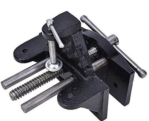 ANKROYU Tornillo de Banco, Tornillo de Banco de Hierro Fundido, Tornillo de Sujeción de Mesa, Tornillo de Sujeción Fuerte, Tornillo de Banco de Sujeción Rápida