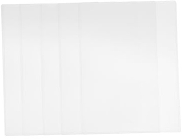 SAFIGLE 5 pezzi Copertine Protettive Trasparenti in PVC per Licenze Commerciali Custodie Rigide Riutilizzabili per Documenti Verticali Coperture Protettive Resistenti e Pratiche per File
