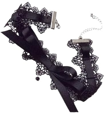 Materiale Girocollo in pizzo Bowknot Decor Fascia per il collo Donne Ragazze per amici Gioielli di famiglia