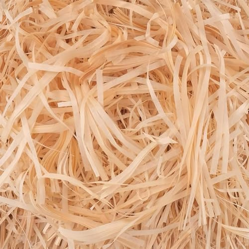 200g Brown Shredded Tissue Paper, Shredded Tissue Paper for Gift Boxes, Tissues Papers Shredded, Easter Grass, Ideal Hamper Filling and Stuffing Suitable for All Occasions