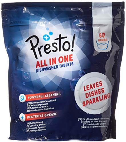 Amazon Brand - Presto! Automatic Dishwashing Tablets All In One, Fresh Scent, 120 Count