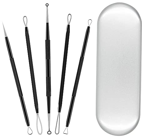 MMOBIEL Kit de herramientas 5 en 1 removedor de puntos negros para herramientas de cuidado de la piel, kit de herramientas extractor de comedones