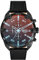 Diesel Herrenuhr Spiked 49mm Schwarzes Leder, DZ4667