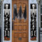 Pancarta de Halloween para Puerta, Banner para Interiores y Exteriores, Decoración de Fiesta (A)