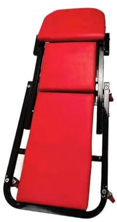 Mekanikersäte Mekaniker pall Mekanik under bilgolv Krypvagnar Garage Creeper Med 6 Hjul Bilreparationer Creeper Säte Fällbar Justerbar(Red)