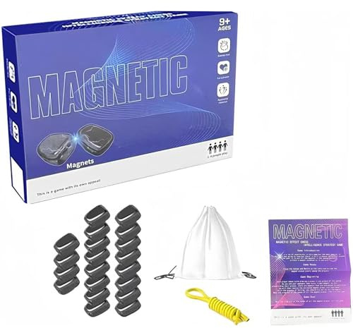 Gioco di Scacchi Magnetici, Gioco di Dama Educativo Portatile, Set di Scacchi Magnetici con Scacchi da 20 Pezzi, per Compleanni e Riunioni di Famiglia blue