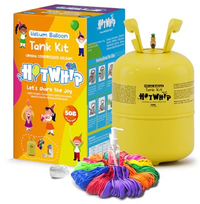 13L Helium Tank for Balloons At Home Helium Balloon tank Up To 50 Latex Balloons
