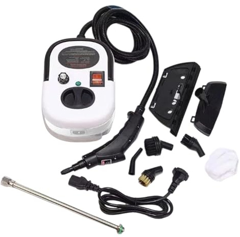 de vapor portátil - 6 niveles 2500 W Calefacción rápida de alta presión portátil, Limpiador de vapor manual para suelos y lechada - Para limpiar tapicería, ventanas, coches,