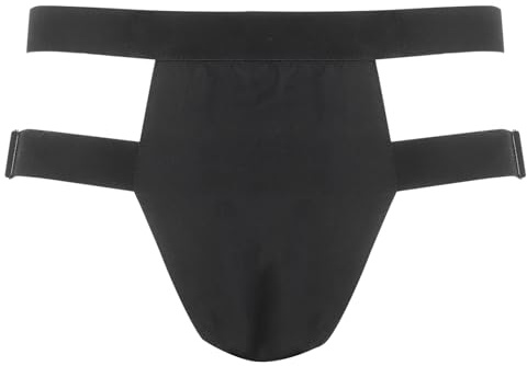 JanJean Men's Jockstrap Stretchy Scrotal Support Underwear Suspensory Scrotal Support Briefs Elastic Waistband