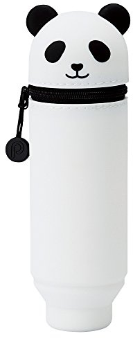 LIHITLAB Kawaii Federmäppchen mit japanischem Panda-Motiv, für Schule, Büro, Uni, niedlicher Schulbedarf, Tier-Stifthalter, Teenager, Mädchen, Reise-Kosmetikaufbewahrung, Künstler-Federmäppchen