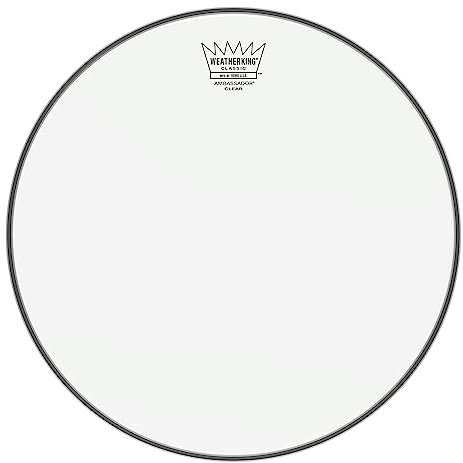 Remo Ambassador beschichtetes Schlagzeugfell, klassische Passform Ambassador Clear Classic Fit, Standard, Tom/Snare 13 Inches farblos