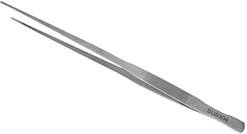 ABMRO 18.9 Inch Giant Extra Long Straight Tweezers - 48cm 304 Stainless Steel Aquarium Fish Tank Tongs Garden Forceps - Snakes,Lizard,Python,Reptiles Feeding Tool
