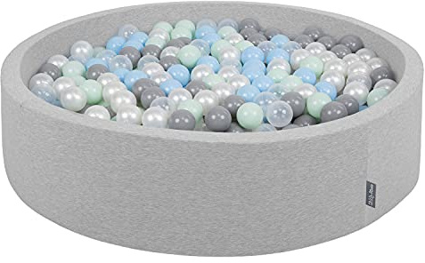 KiddyMoon Mjuk boll pit rund 7 cm/2,75 tum för barn, skumboll pool baby lekbollar barn, certifierad tillverkad i EU