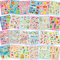 HOWAF 330+ Glitzer Aufkleber für Kinder Mädchen Basteln Scrapbooking DIY Karten, Regenbogen Einhorn Meerjungfrau Prinzessin Meerestier Aufkleber, 24 Blatt Mädchen Stickers für Papeterie Wasserflasche