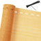 DETEX® Balkon Sichtschutz 1,0 x 10m Wetterfest inkl. 50 Kabelbinder Balkonbespannung Leicht Transparent 85% Schattierwirkung UV-Beständig Garten Schattiernetz Beige