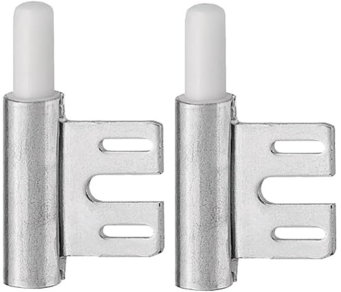 cyclingcolors 2x fiche à visser partie huisserie porte intérieure meuble paumelle charnière acier nickelé 15mm