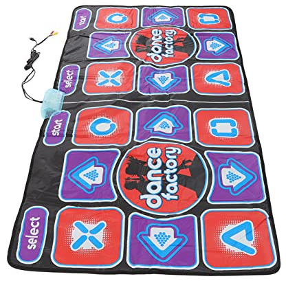 Cryfokt Tappetino da Ballo Doppio Tappeto Ritmico Musicale Elettronico per Bambini e Adulti, capacità di Sviluppo, per Serate di Gioco in Famiglia