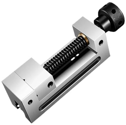 Tornillo de banco de precisión, tornillo de banco for máquina herramienta manual, tamaño de 2/2,5/3, con ranura en V, dureza de la superficie 58~62°, material de acero de aleación(QGG50-2inch)