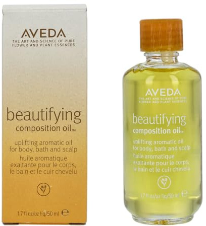 Aveda Beautifying Composition Oil | Scalp, Bath& Body Oil | with Certified Organic Safflower & Olive Oil | Aroma of Certified Organic Rosemary, Lavender, Bergamot, 50ml