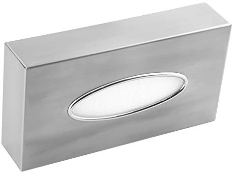 Medic linics ai0985cs – Dispenser per fazzolettini cosmetici per box in acciaio inox contenitore per salviette come tavolo o da parete