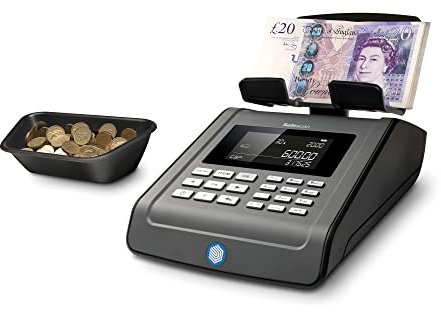 Safescan 6185 Noir - Balance de comptage avancée pour le comptage des billets de banque et des pièces de monnaie