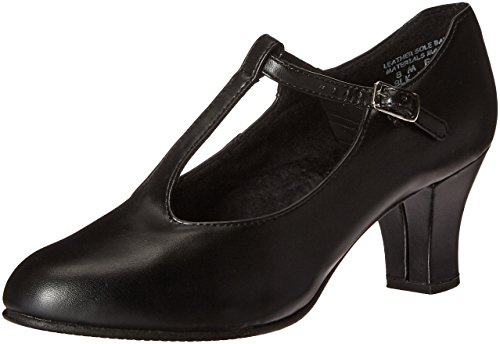 Capezio Jr. Footlight T-Strap Black Dance Shoe - 11 M US