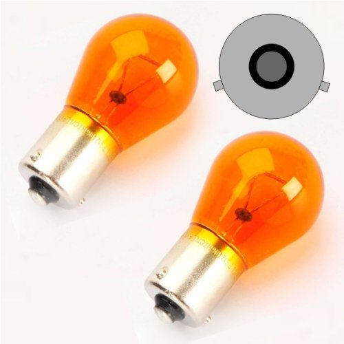 BAU15S02Y - PY21W Blinkerbirne Gelb BAU15S 12V 21W (versetzte Pins) Blinkerlampe