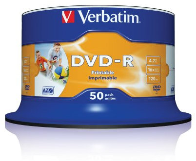 Verbatim DVD-R 4.7GB 16x 4.7GB DVD-R 50pezzo(i)