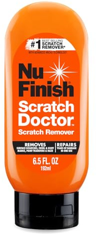 Nu Finish Car Scratch Remover, Scratch Removal for Cars Eliminates Paint Scrapes, Scuffs, Haze and Swirls on Cars, Boats and Motorcycles , 6.5 Oz, White