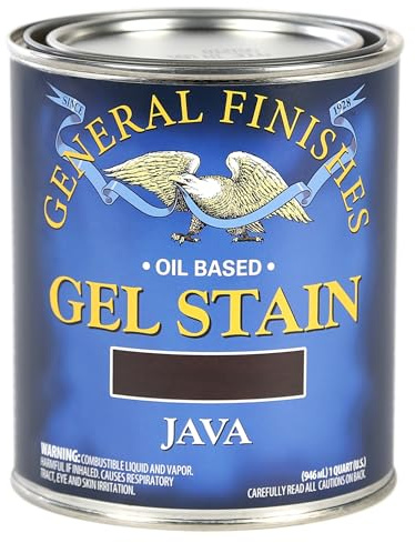 General Finishes Oil Base Gel Stain, 1 Quart, Java