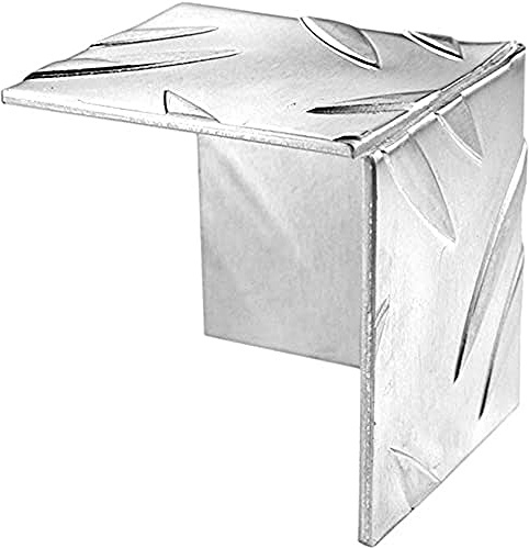 Alberts 467661 Protection d’angle | motif strié | aluminium, naturel | 29,5 x 29,5 mm