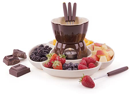 Soul Kitchen Fondue de Chocolate 7 Piezas 25 cl Crema/Marrón