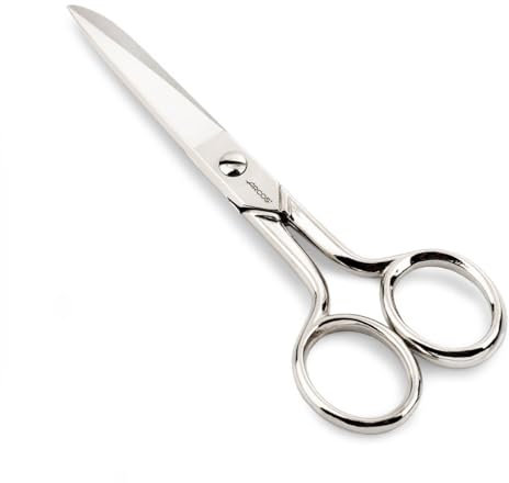 Arcos Tijeras Costura Castellana - Acero Forjado Niquelado 127 mm - Uso Doméstico y Profesional - Serie Style