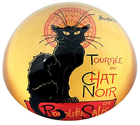 Parastone movseion Collection Steinlen Le Chat Noir Glas Briefbeschwerer – Neue I.