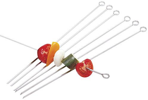 Norpro Stainless Steel 14-inch Skewers, Set of 6