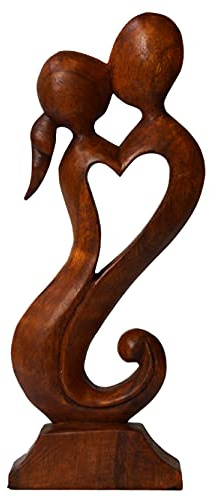 Simandra träfigur skulptur abstrakt träfigur staty Afrika Asien handarbete dekoration fruktbarhet