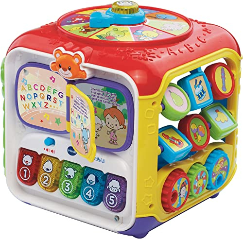 Vtech Baby Entdeckerwürfel – Interaktiver Spielwürfel mit Musik, Formen und beweglichen Elementen – Für Kinder von 12-36 Monaten